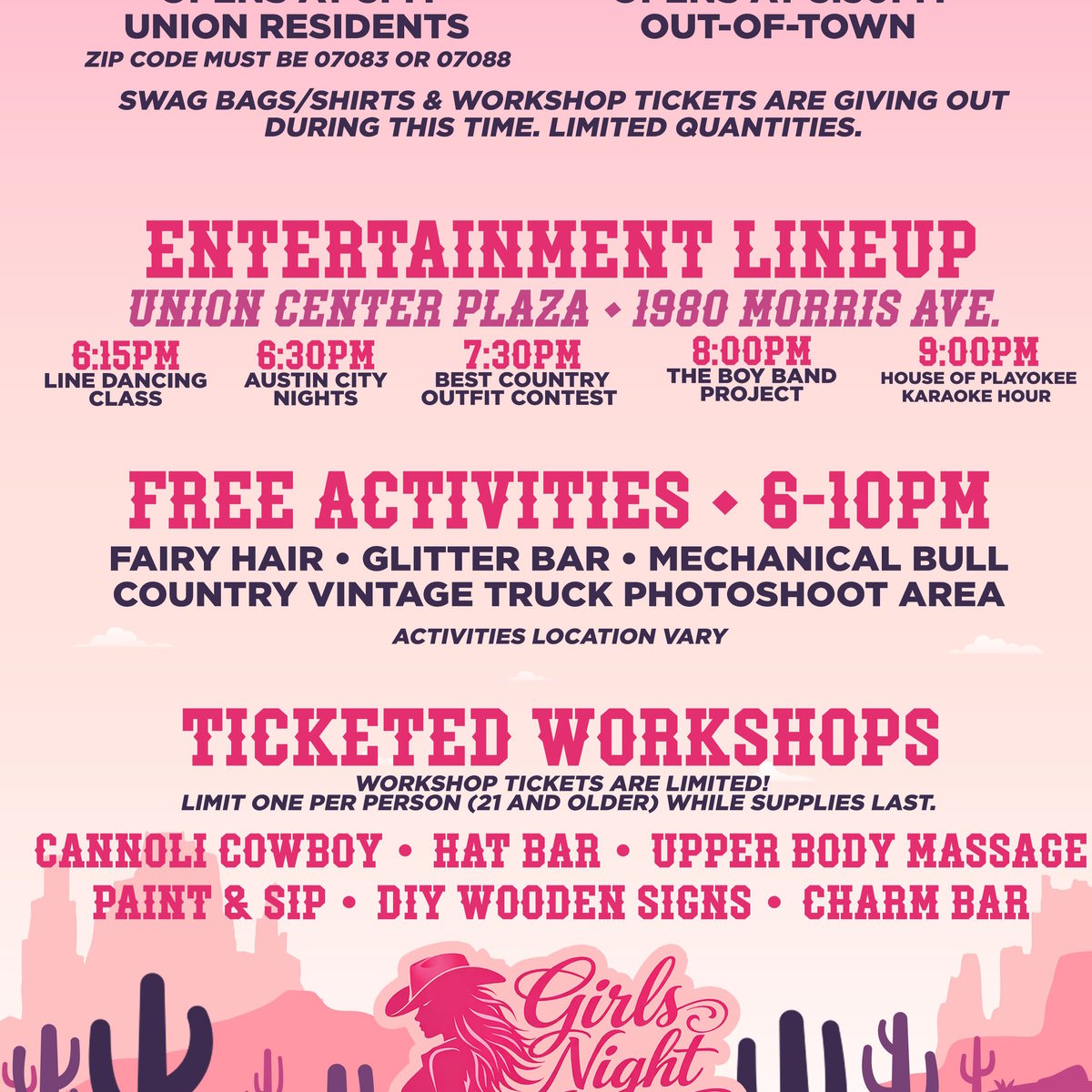 Union Township's Annual Girls Night Out