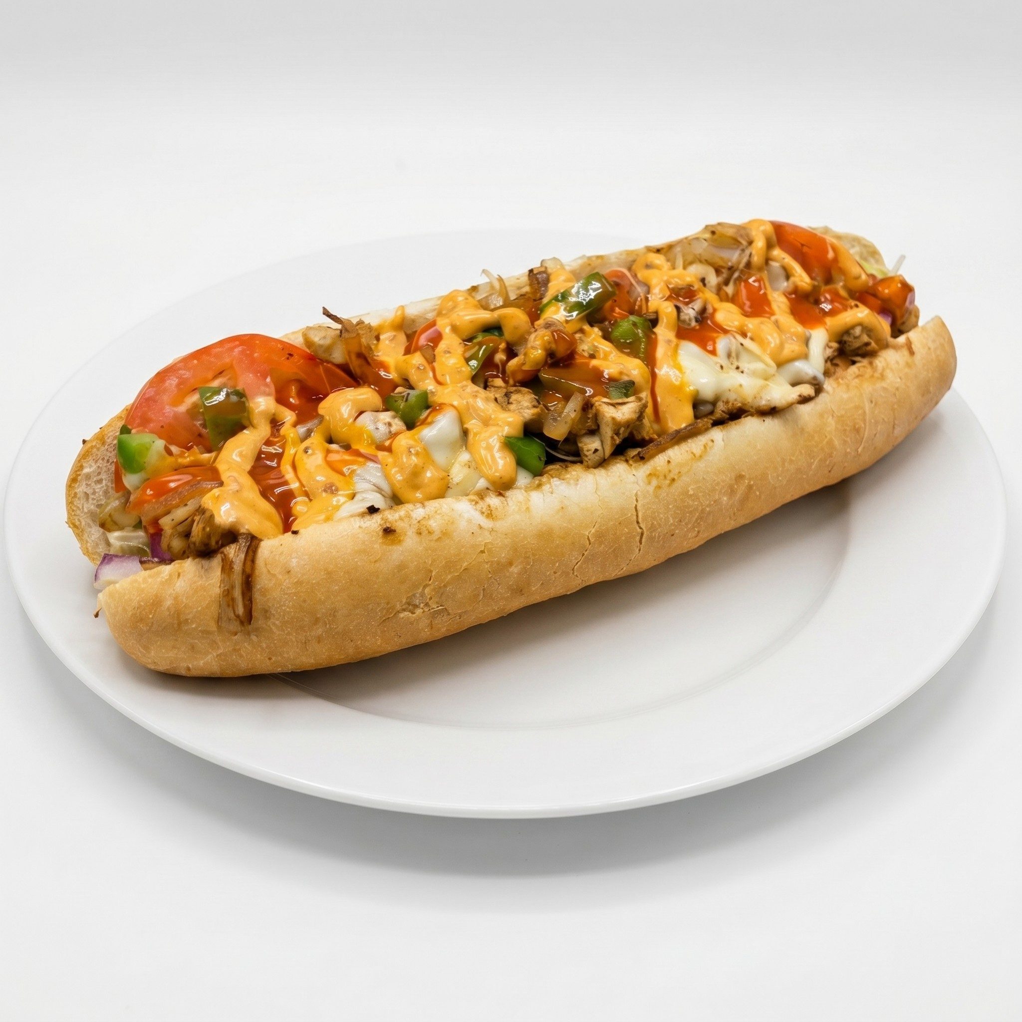 Spicy Chicken Works Sub.