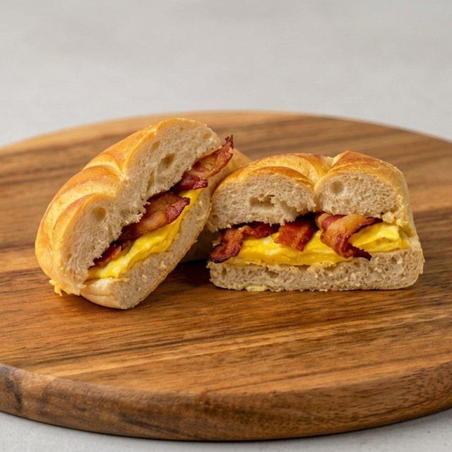 Bacon, Egg, & Cheese Sandwich.